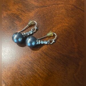 Touchstone crystal earrings